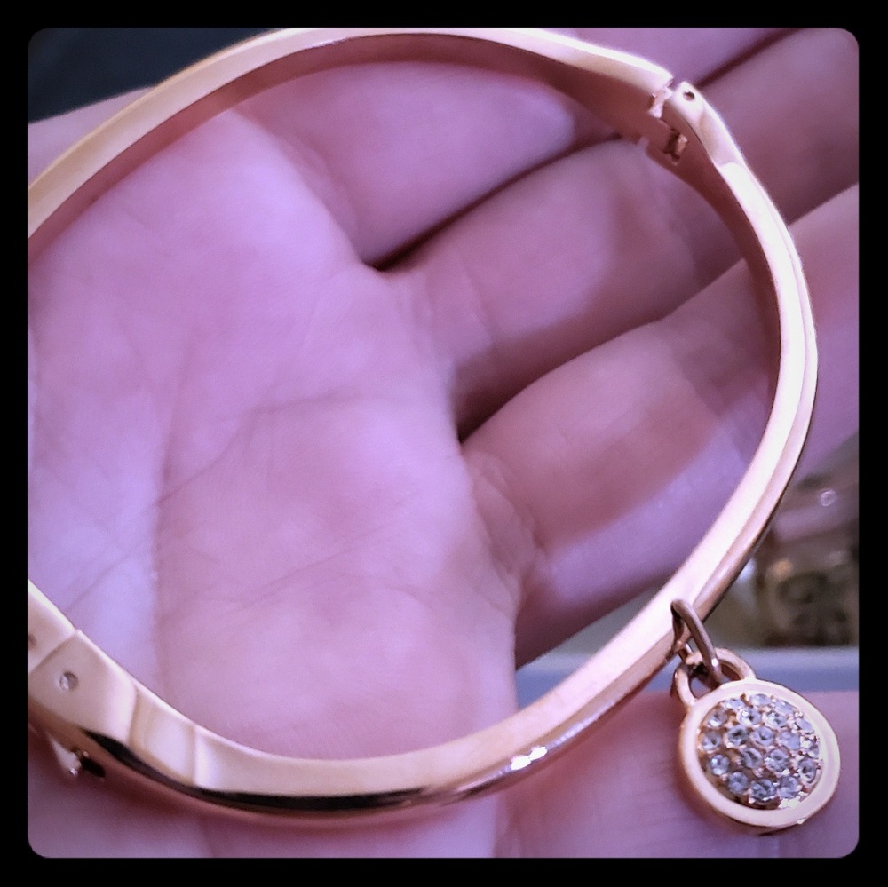 Anne Klein bracelet with crystal charm